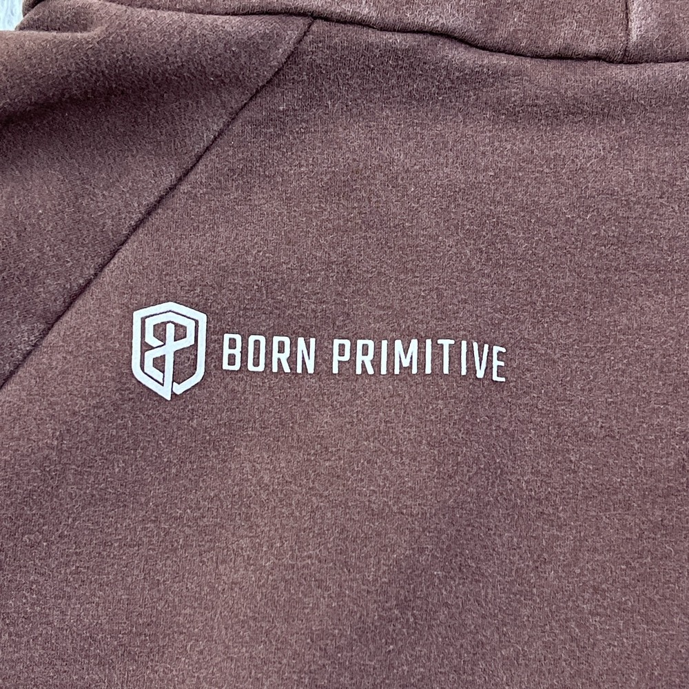 Born Primitive Cowl at the Full Moon Sweatshirt Womens S Brown Pullover Slim Fit - Picture 8 of 9
